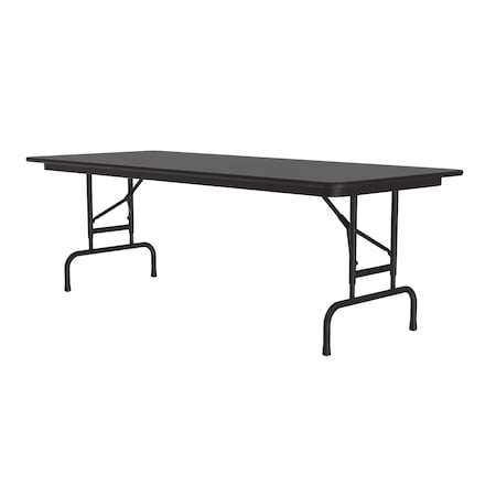 Correll CFA Adjustable Melamine Folding Tables 30x72 Black Granite CFA3072M-07
